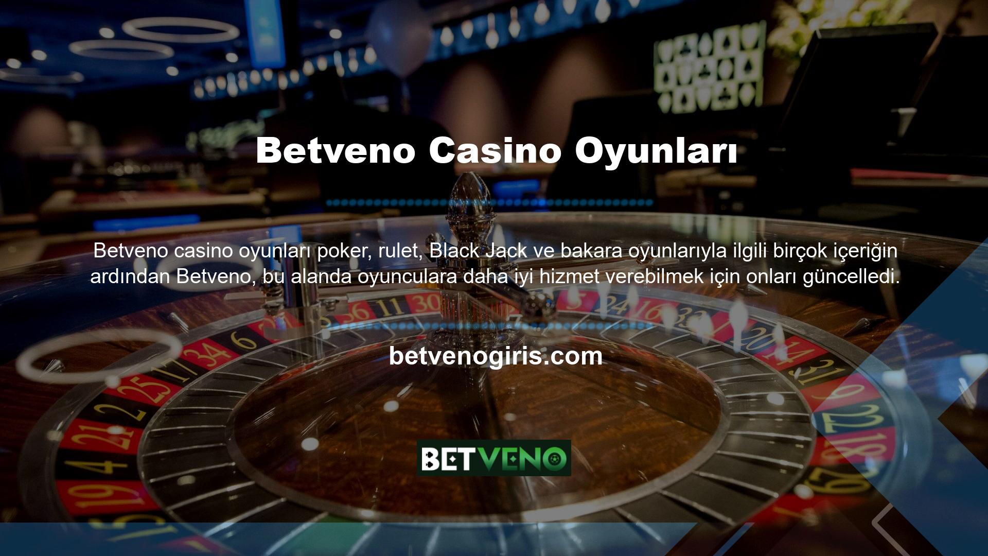 Betveno canlı casino, bu konuda faydalı oyunların yanı sıra düzenli ve düzenli güncellemeler sunar